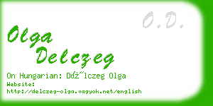 olga delczeg business card